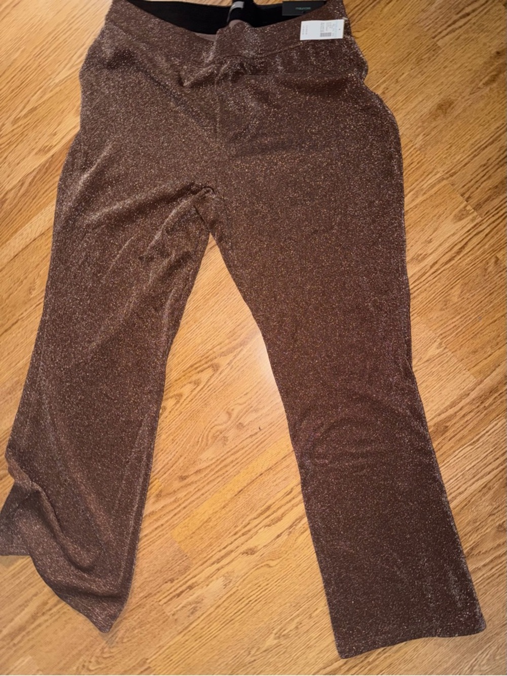 NWT Maurice’s X-Large dressy Stretch Pants - sparkle burgundy